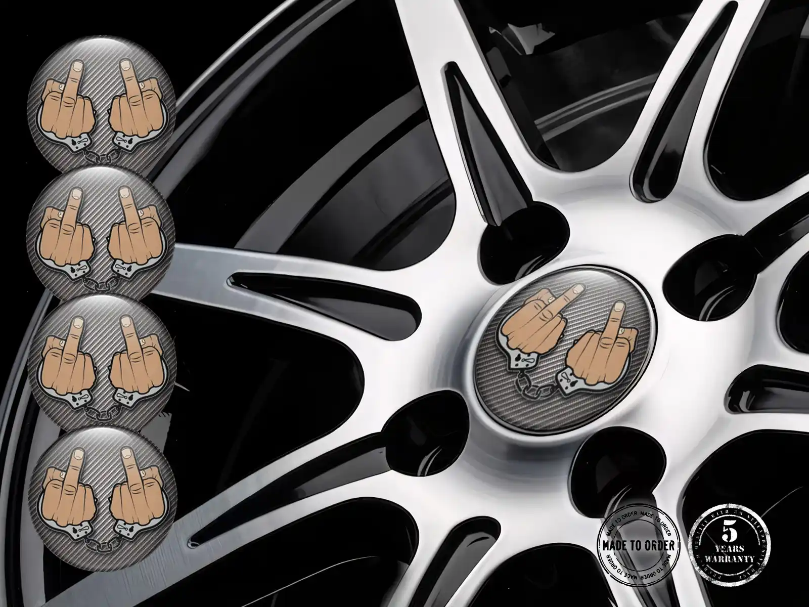 Wheel Sticker Sport Domed Tuning Limited Logo